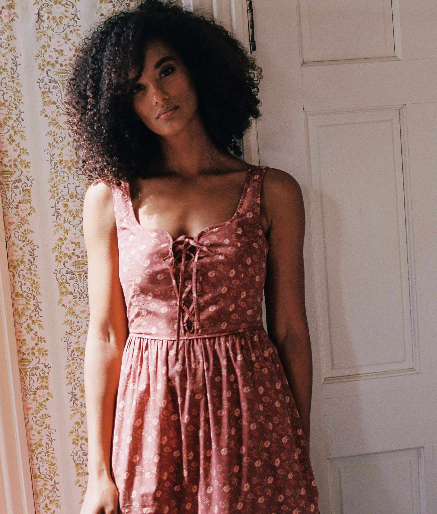 Dresses^Christy Dawn The Adele Dress Oat Straw Red