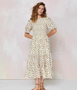 Dresses^Christy Dawn The Amalia Dress Cream Garden