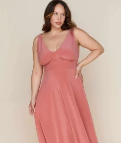 Dresses^Christy Dawn The Angelica Dress Dusty Rose Silk