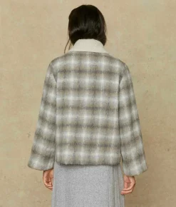 Dresses^Christy Dawn The Annika Jacket Pewter Plaid