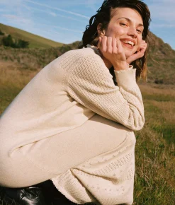 Dresses^Christy Dawn The Ashton Sweater Dress Natural Pointelle