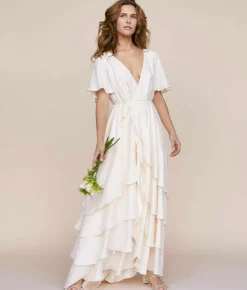 Bridal^Christy Dawn The Athena Dress Pearl Silk