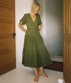 Dresses^Christy Dawn The Augusta Dress Forest Gauze