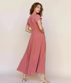 Dresses^Christy Dawn The Autumn Dress Dusty Rose Silk