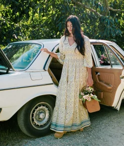 Dresses^Christy Dawn The Basil Dress Petites Larkspur Ditsy Field Silk-Cotton