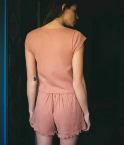 Dresses^Christy Dawn The Bobby Short Toasted Nut Pointelle