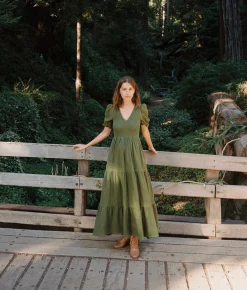 Dresses^Christy Dawn The Brooklyn Dress Forest Gauze