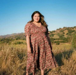 Extended Sizing^Christy Dawn The Brooklyn Dress Extended Plum Flora