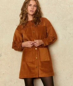 Dresses^Christy Dawn The Candice Dress Cognac Corduroy