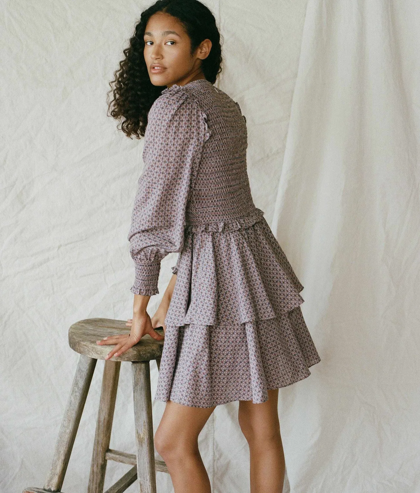 Dresses^Christy Dawn The Cecelie Dress Winter Garden Plaid