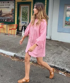 Dresses^Christy Dawn The Cheyene Dress Rose Basketweave