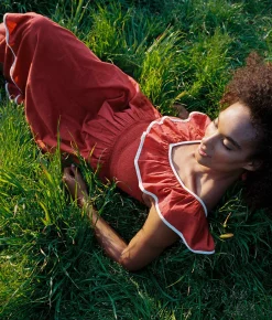 Dresses^Christy Dawn The Cierra Dress Petites Rojo Khadi
