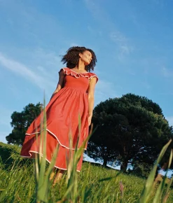 Dresses^Christy Dawn The Cierra Dress Petites Rojo Khadi