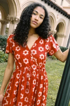 Dresses^Christy Dawn The Dawn Dress Crimson Daisy