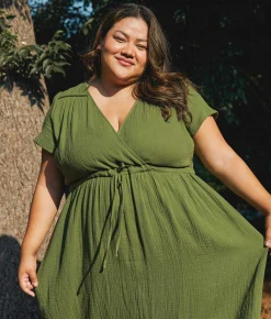 Dresses^Christy Dawn The Dawn Dress Extended Forest Gauze