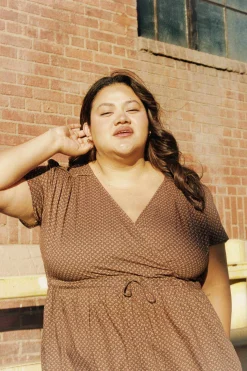 Extended Sizing^Christy Dawn The Dawn Dress Extended Geo Ditsy Hickory