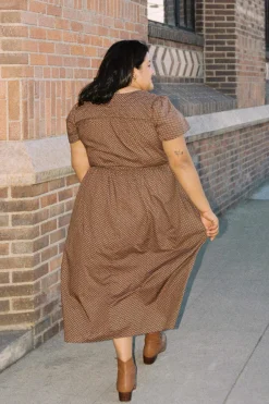 Extended Sizing^Christy Dawn The Dawn Dress Extended Geo Ditsy Hickory