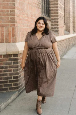 Extended Sizing^Christy Dawn The Dawn Dress Extended Geo Ditsy Hickory