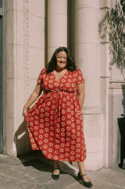 Extended Sizing^Christy Dawn The Dawn Dress Extended Crimson Daisy