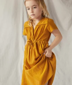 Dresses^Christy Dawn The Dawn Dress Kids Mustard Gauze
