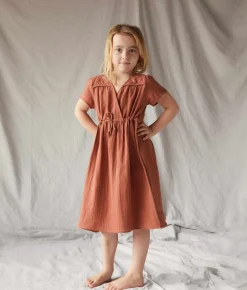 Dresses^Christy Dawn The Dawn Dress Kids Terracotta Gauze