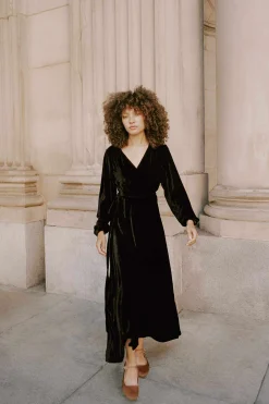 Dresses^Christy Dawn The Elsa Dress Noir Velvet