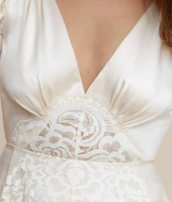 Bridal^Christy Dawn The Fitzgerald Dress Pearl Silk
