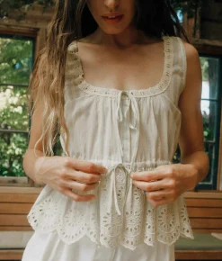 Dresses^Christy Dawn The Fynne Top Aqua Stripe