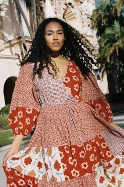 Dresses^Christy Dawn The Gina Dress Patchwork Reds