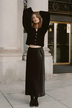 Bottoms^Christy Dawn The Helen Bias Skirt Night Satin