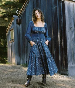 Dresses^Christy Dawn The Jennica Dress Oat Straw Blue