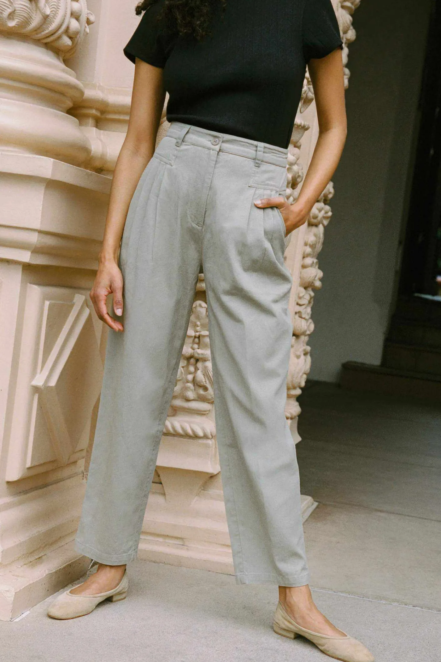 Bottoms^Christy Dawn The Judene Pant Stone