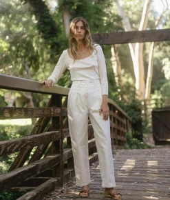 Bottoms^Christy Dawn The Judene Pant Ivory