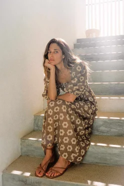 Dresses^Christy Dawn The Katrina Dress Mocha Daisy