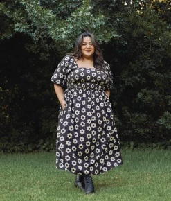 Extended Sizing^Christy Dawn The Katrina Dress Extended Noir Daisy