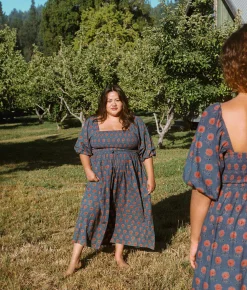 Dresses^Christy Dawn The Katrina Dress Extended Indigo Sunflower