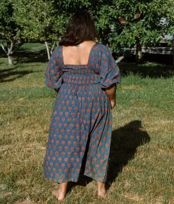 Dresses^Christy Dawn The Katrina Dress Extended Indigo Sunflower