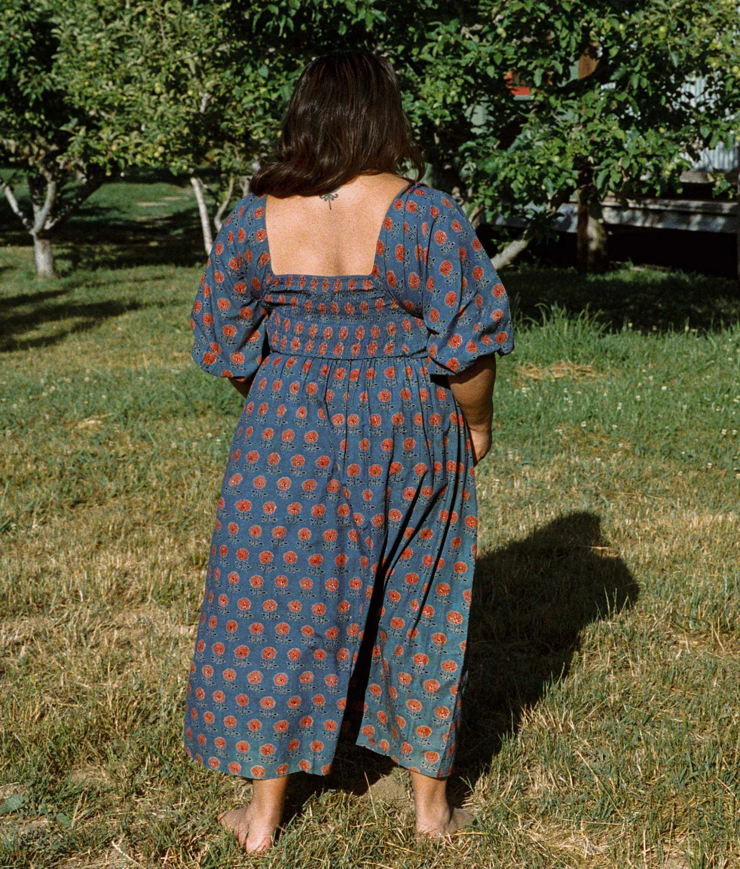 Dresses^Christy Dawn The Katrina Dress Extended Indigo Sunflower
