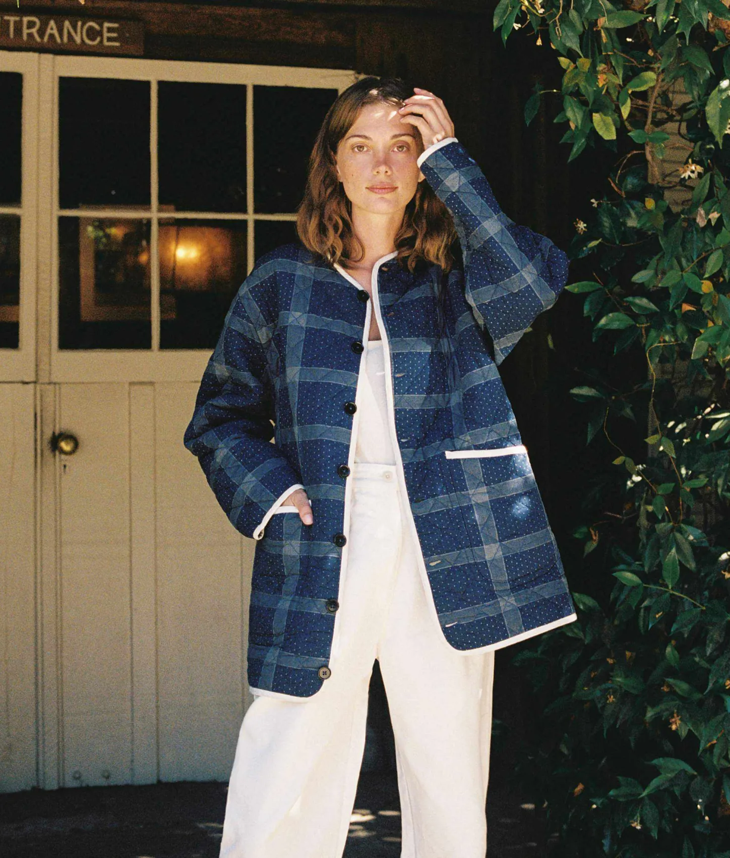 Jackets & Outerwear^Christy Dawn The Lou Lou Jacket Indigo Blues