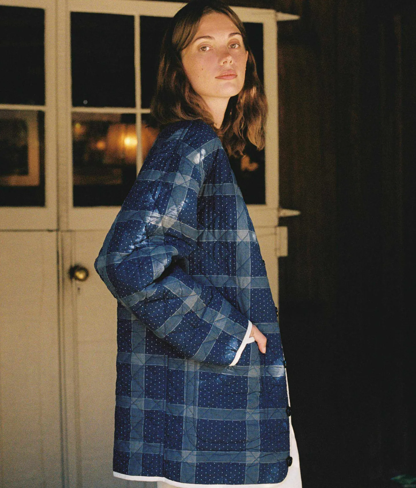 Jackets & Outerwear^Christy Dawn The Lou Lou Jacket Indigo Blues