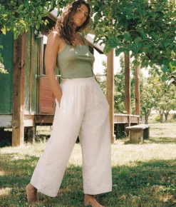 Bottoms^Christy Dawn The Luna Pant Oatmeal Linen