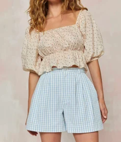 Dresses^Christy Dawn The Mara Short Sky Gingham