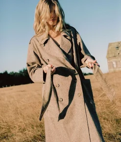 Jackets & Outerwear^Christy Dawn The Marlow Trench Tobacco Specks