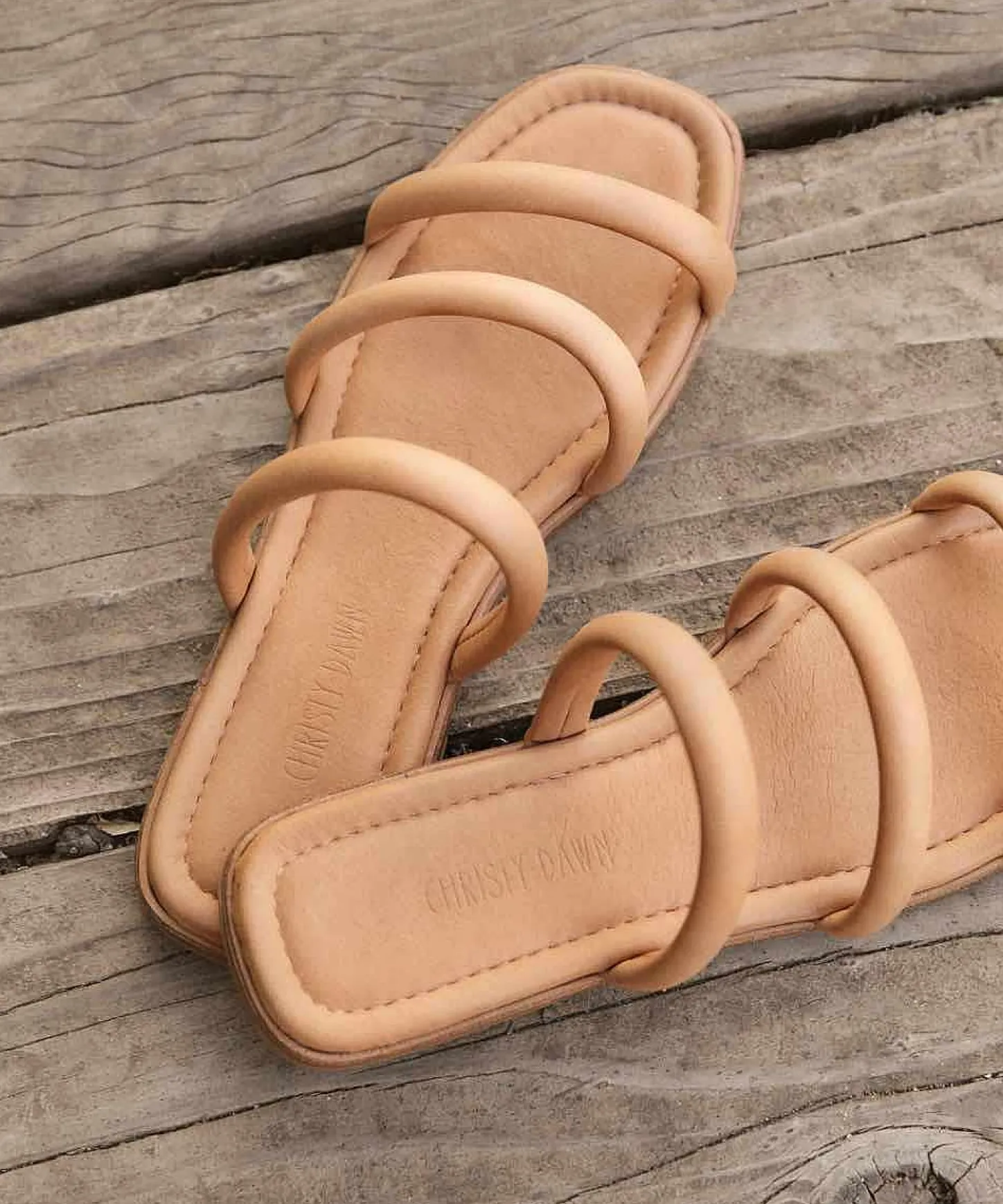 Footwear^Christy Dawn The Monroe Sandal Walnut Leather
