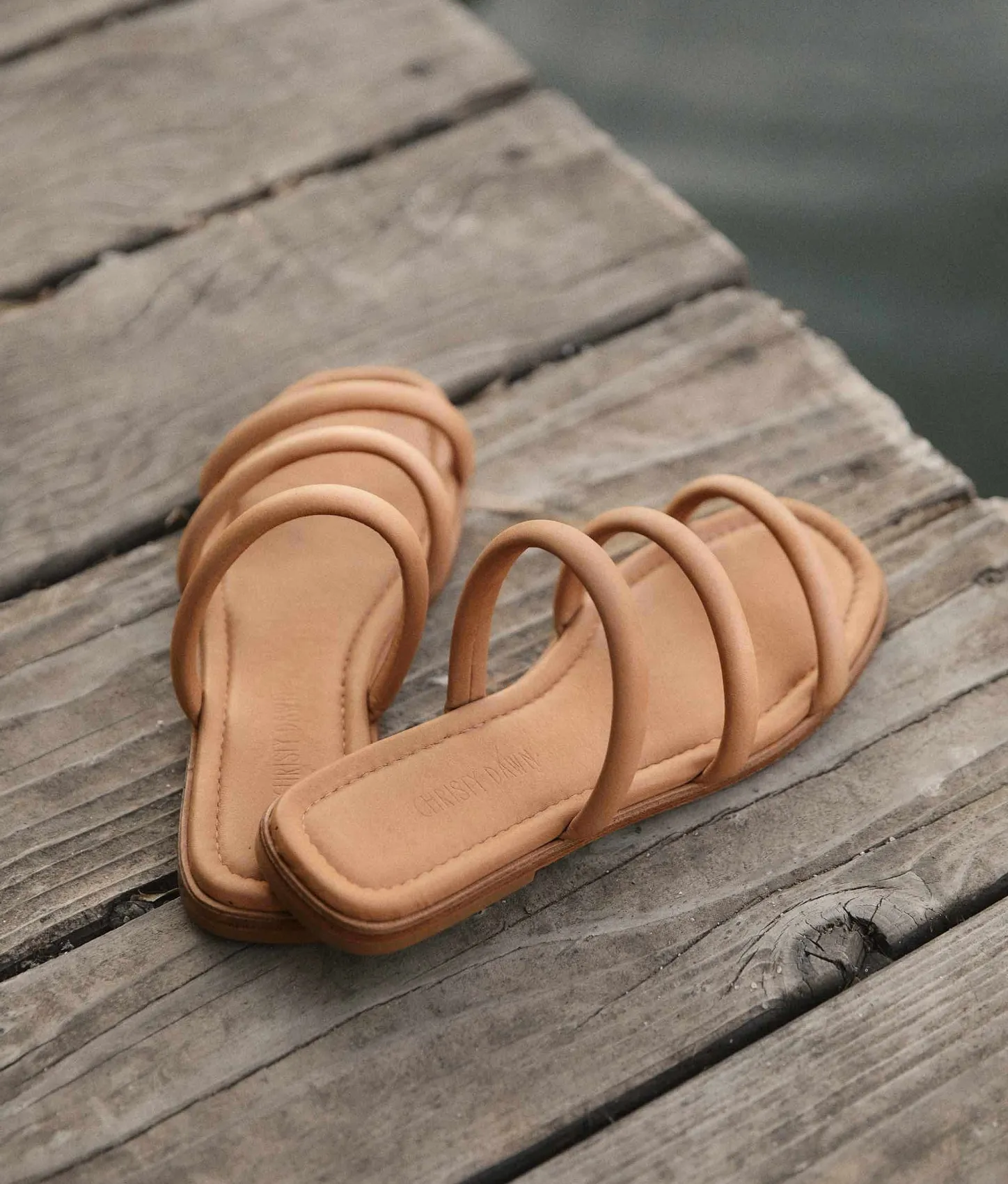 Footwear^Christy Dawn The Monroe Sandal Walnut Leather