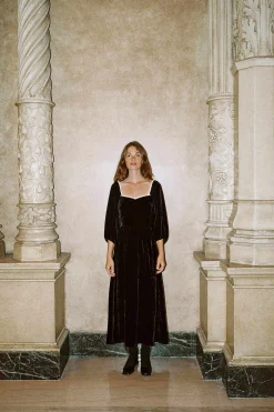 Dresses^Christy Dawn The Peyton Dress Noir Velvet