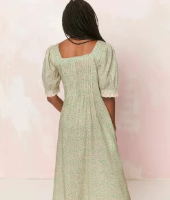 Dresses^Christy Dawn The Rain Dress Green Climbing Daisy