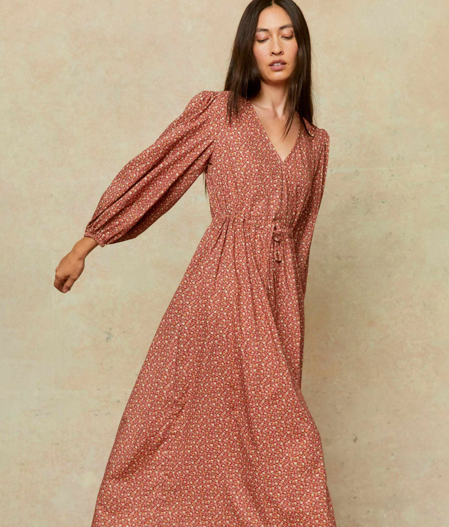 Dresses^Christy Dawn The Saunders Dress Rooibos Harvest