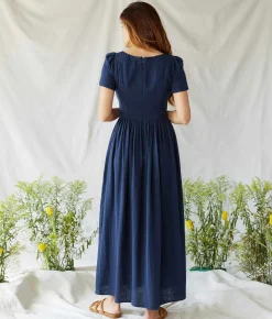 Dresses^Christy Dawn The Scarlet Dress Navy Gauze