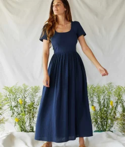 Dresses^Christy Dawn The Scarlet Dress Navy Gauze
